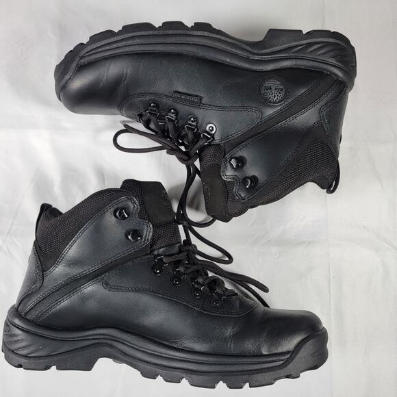 Timberland Men\'s White Ledge Mid Waterproof Hiking Black Leather Outdoor Boot 10 main image 4